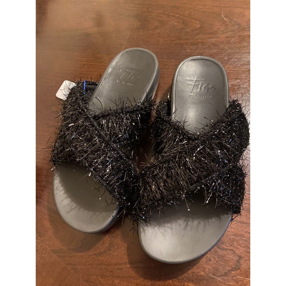 8.5 Figs By‎ Figueroa Flex Tech Black/Black Sandals 40M 528013 FI-FIGOMATIC Fuz